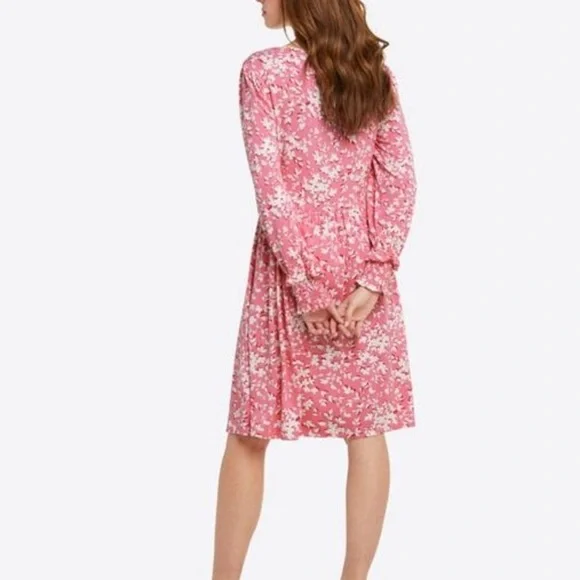 Draper James Boatneck Kitty Dress Pink Size Large - Picture 2 of 7